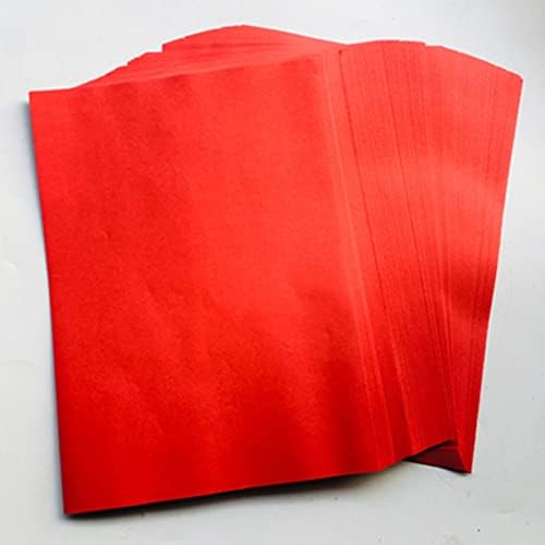 WellieSTR 100PCS taoistički opskrba, dobar crveni papir, prazan crveni papir, prazan FU papir, prazno sretno crveni simbol papir