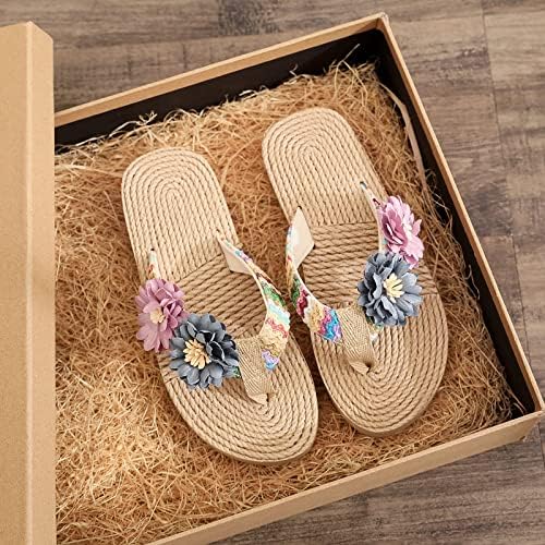Modno ljeto djeci djevojčice lepršaju jahuljaste potplate lagane i šarene cvjetove udobne sandale za dojenčad na plaži