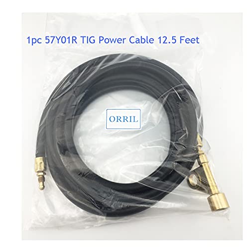Orril WP9 17 Tig kabel za napajanje baklja 57Y01R s adapterom 105Z57 12,5Feet 3/8in-24RH navoj, 1 komad pakiranja