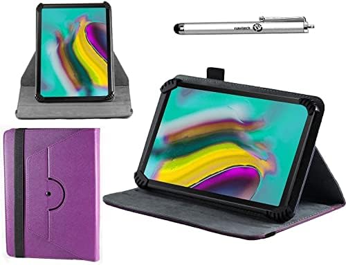 Navitech Purple kućište s 360 rotacijskim postoljem i olovkom kompatibilno s Chuwi Hi9 Air 10.1 Tablet