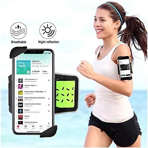 Unihertz Jelly Pro Holster, BoxWave® [Flexport ARMBand] Podesivi ruk za vježbanje i trčanje za Unihertz Jelly Pro - Stark Green