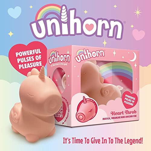 Unihorn Heart Thum Mini vibrator - jednorog vibratori s moćnim impulsima užitka; Jednorotne seks igračke za žene, mali vibrator i slatke