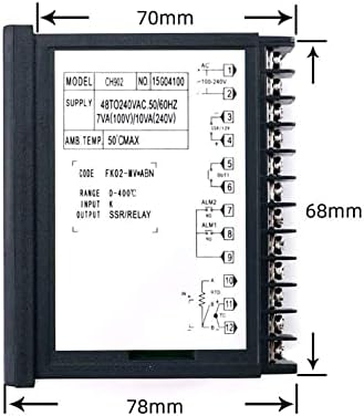 Studioset Digital Termostat Rex-CH902FK02-MVXAB 100-240VAC 0-400 stupnjeva regulator temperature CH Instrument za kontrolu temperature