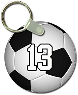 Tyd dizajnira ključni lanac sportske nogometne lopte prilagodljiv 2 inčni metal i potpuno sastavljeni prsten s bilo kojim timskom igračem.