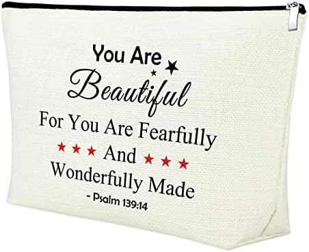 Mxrymvu kršćanski pokloni za žene prijateljice vjerski pokloni za obiteljsku inspiracijsku šminku kozmetičke torbe božićni rođendanski