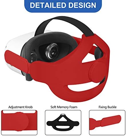 Masiken 6-in-1 pribor kompatibilan kompatibilan za Meta/Oculus Quest 2-VR snop na kaišem glave, prednji poklopac, jastuk za lice, kontroleri