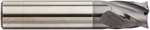 Kodiak Alati za rezanje KCT131602 USA napravljeni solidni premium karbidni krajnji mlin, Altin obloženi, 4 flauta, promjer 1/2