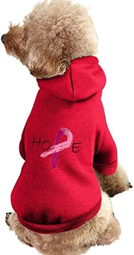 Ružičasta vrpca - Osvješćivanje raka dojke, kapuljača Slatka dukvica s kapuljačom za kućne ljubimce kaput s šeširom