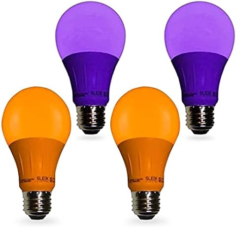 LED pozadinsko osvjetljenje 919 2 narančaste i 2 ljubičaste žarulje, 120 volti-Ušteda energije 3 vata-Srednja baza-LED žarulja koja