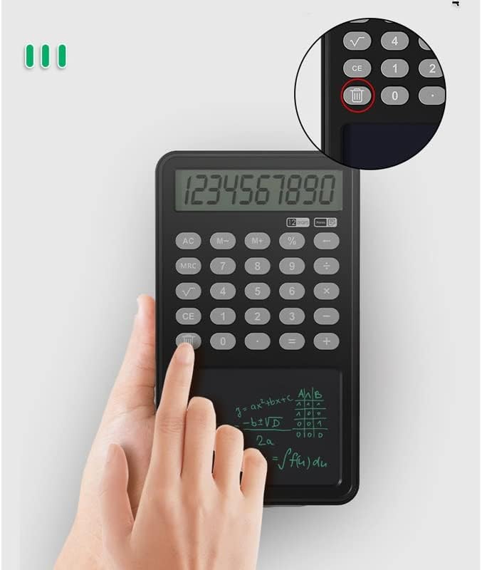 SDFGH Multifunkcionalni kalkulator Poslovni ured prijenosni LCD kalkulator za rukopis rukopisa 12 znamenki zaslon Financijski kalkulator