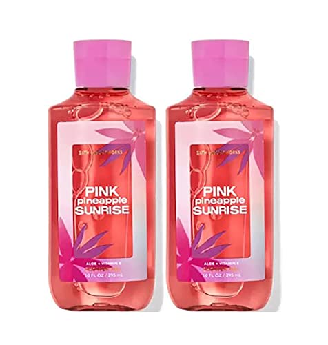Kupka i tijelo djeluju ružičasti ananas Sunrise tuš gel poklon setovi za žene 10 oz 2 pakiranje
