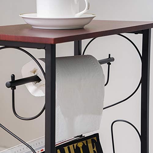 Toaletni stol stol s držačem papira i košaricom za časopis samostojeći kupaonica bočni stol za skladištenje postrojenja za zaštitu