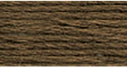 DMC 117-3781 Mouline nasukani pamuk Šest slojeva za vez za vez, tamna mocha smeđa, 8,7 dvorišta