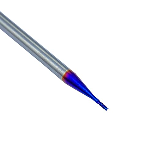 GBJ 5PCS D1 × 4 × 3 × 50-4F 1 mm HRC65 nano plavi premaz karbid kvadratni kraj mlina ultrafine čestice karbidni krajnji mlinovi za