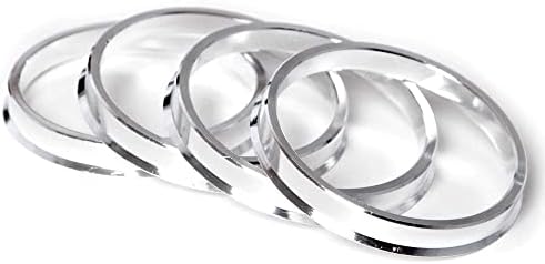 Prstenovi središnjih središnjih glavnica - 67,1 do 64,1 srebrni aluminijski hubari - kompatibilni s Honda Civic, Accord, većina Acura