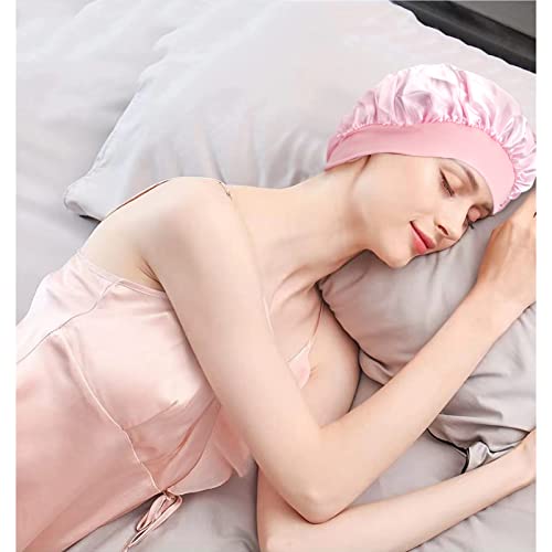 Satenska kapa za spavanje od 2 pakiranja svilena kapa za uvijanje kose podesiva kapa za spavanje noćni šal za zaštitu žena i muškaraca