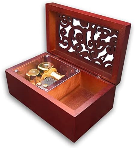 Binkegg Play [Once Once As A Desicus] smeđa drvena šuplja nakitska kutija Music Box s glazbenim pokretom Sankyo