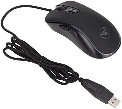 Qinlorgo mehanički miš, 6 boja RGB visoki ABS ožičeni miš s mat finiškom za for
