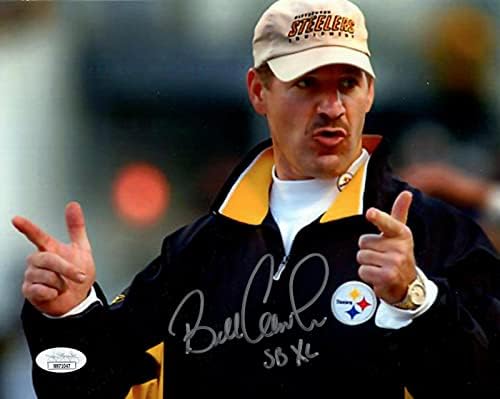 Bill Cowher ručno potpisano 8x10 Color Photo Steelers trener SB XL Champs JSA - Autografirane NFL fotografije