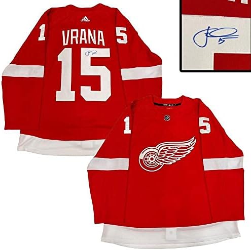 Jakub Vrana potpisao Detroit Red Wings Red Adidas Pro Jersey - Autografirani NHL dresovi