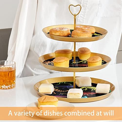 Stand torta set 3 slojne kolačice za kolače za višekratnu upotrebu u obliku peciva za vjenčanje za vjenčanje čajanke ukrasi, životinjske