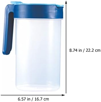 Angoily Clear plastični vrč vrč vrpca Toplo hladna voda Carafe Voda vrč pića Pića Pića Pića Pića s šalicom vode