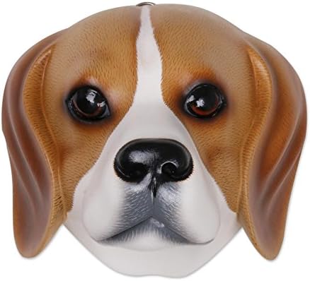 Novica ukrasna životinja tematska maska ​​od albezije, smeđa, slatko smeđa beagle '