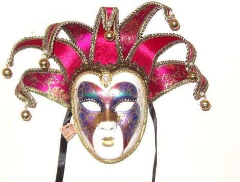 Vruća ružičasta Jolly Arco venecijanska maska