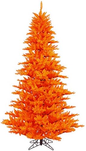 Vickerman 4.5 'Narančasta jelka umjetno božićno drvce, neobično - Faux Fir Božićno drvce - sezonski unutarnji dekor kuće