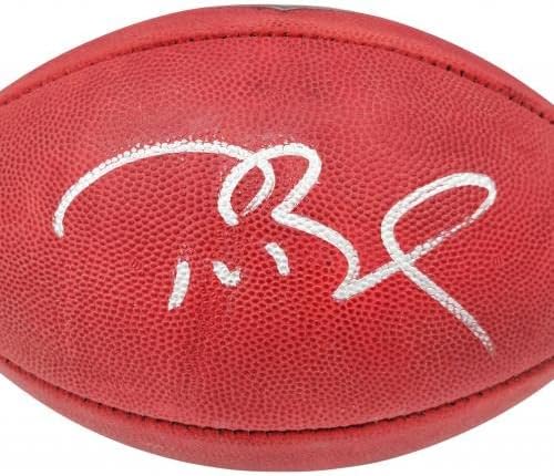Tom Brady Autografirani službeni NFL Leather Football Tampa Bay Buccaneers Fanatics Holo Stock 202346 - Autografirani nogomet