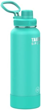 Takeya Sport vrhunska kvaliteta Trostruki zid izolirana boca s vodom s poklopcem od izljeva, 40 unci, Touchdown Teal
