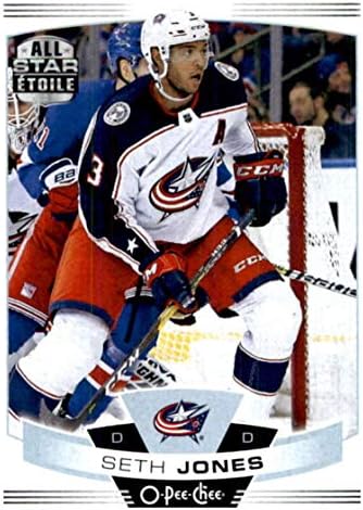 2019-20 o-pee-chee 186 Seth Jones Columbus Blue Jackets NHL Trgovačka karta hokeja