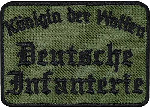 Express -Stickerei vojska taktički moral zakrpa Kraljica oružja - njemačka pješačka njemačka vojska vezena | Njemačka vojna željeza