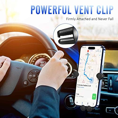 Nosač telefona za držač telefona [nadograđeni dizajn] Gravity Mini držač telefona Mounta za automobil za iPhone/Smartphone Air Air