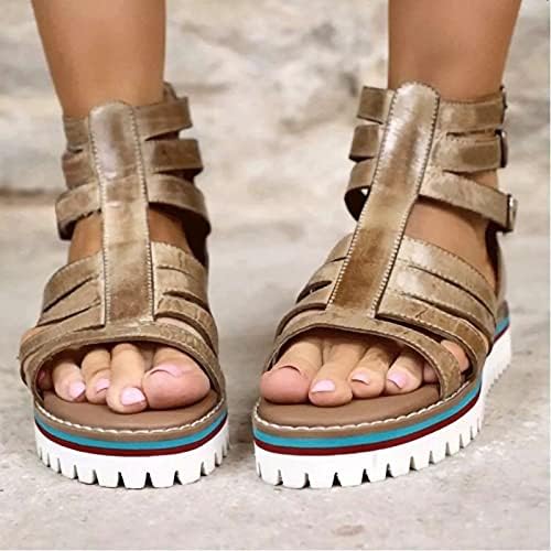 Ženske sandale iz A-liste, Elegantna ljetna kolekcija 2021., udobne sandale s omotom za gležanj, podesiva kopča, složene sandale s