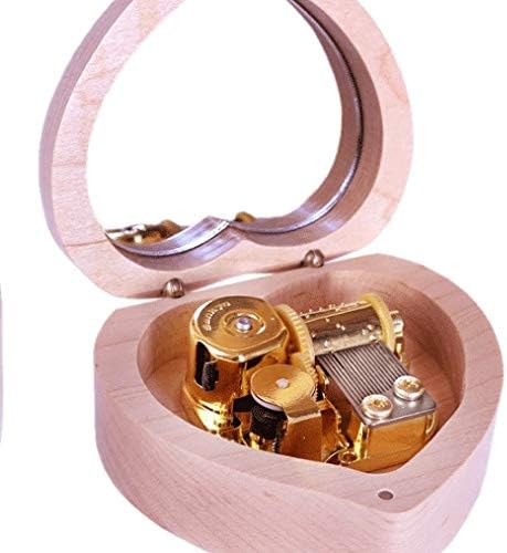 MHYFC Maple ručno izrađena drvena ljubavna glazbena kutija božićni rođendan poklon poklon kutija glazbena kutija