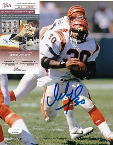 Ickey Woods Cincinnati Bengals JSA Autentificirana akcija potpisana 8x10 - Autografirane NFL fotografije