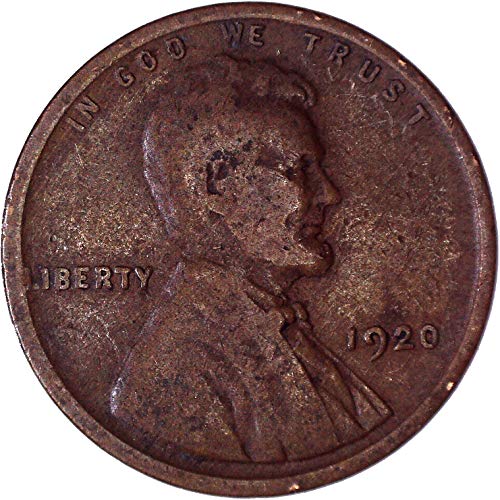 1920. Lincoln Wheat Cent 1c vrlo fino