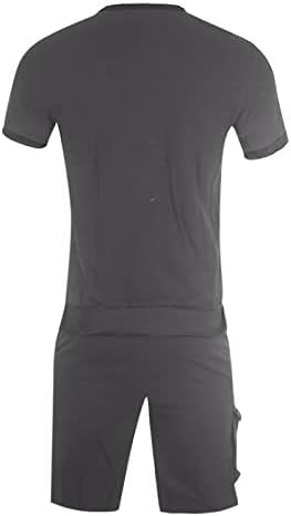 RTRDE muške kratke hlače i kratke hlače postavljaju sportsku odjeću s 2 komada ljetne odjeće za znojne košulje Atletske kratke hlače