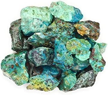 Materijali hipnotičkih dragulja: 1 lb Premium chrysocolla kamenje iz Perua - grubo rasuti sirovi prirodni kristali za kablove, prevrtanje,