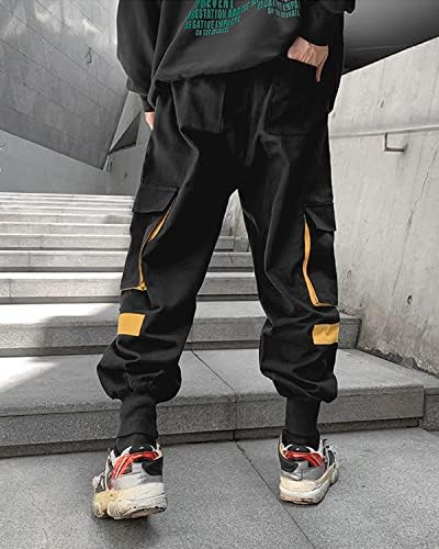 Muški joggers Punk Cargo Baggy Techwear Hip Hop Harem Streetwear Taktička staza hlače
