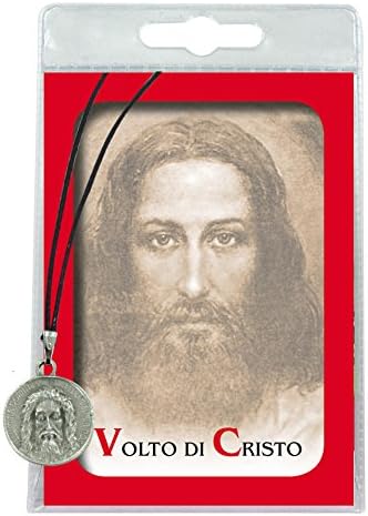 Ferrari i Arrighetti okrugla oksidirana srebrna medalja Svetog lica Isusa Krista - Ø 787 ti / 2 cm