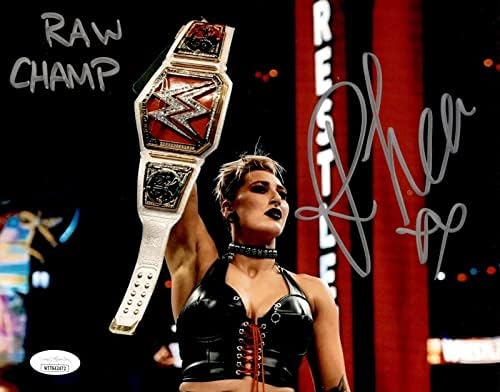 Rhea Ripley potpisana upisana WWE RAW ženska prvakinja 8x10 Photo JSA svjedok CoA - Autographed Wrestling Photos