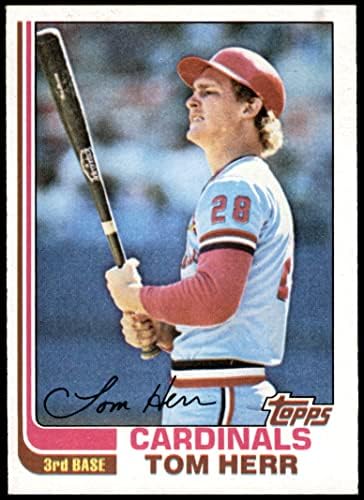 1982. Topps 27 Tom Herr St. Louis Cardinals EX/MT kardinali