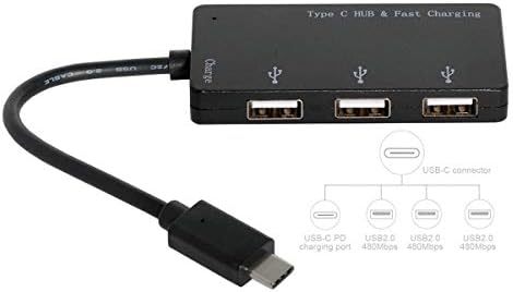 XIWAI USB-C Type-C do 3 Ports Hub USB 2.0 Adapter za napajanje ženskog i PD za tablet mobitela prijenosnog računala