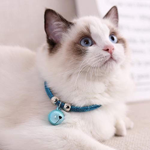 Ogrlica za mačke, Ogrlica za kućne ljubimce u japanskom stilu, najlonski pribor za mačiće, ogrlica za zvono za mačke s produžnim lancem