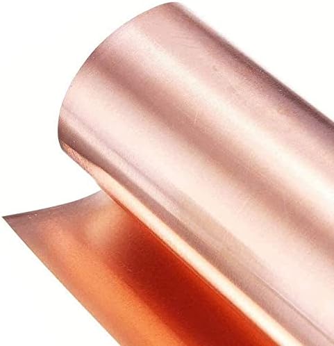 Yuesfz folija bakrenog lima 99,9% bakreni Cu metalni lima folija ploča t2 metalna folija visoke čistoće, 300x1000 mm, debljina 0. 8