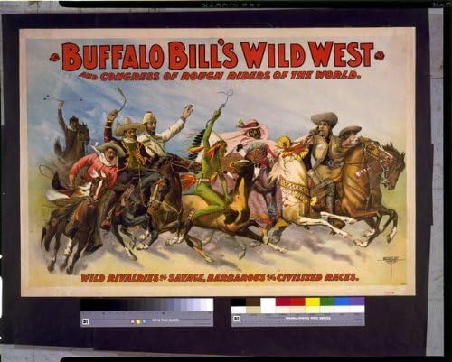Beskonačne fotografije fotografija: Divlji zapad Buffalo Billa, grubi jahači, 1896., Indijanci Veličina: 8x10