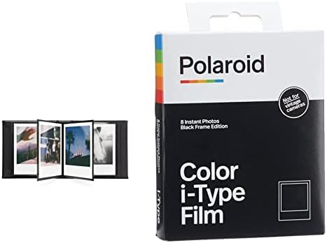 Polaroid Photo Album - Mali, mali Polaroid Photo Album & Color Film za I -Type, Black Frame Edition