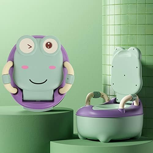 Jijo Potty za pranje životinjskog oblika prijenosni velika visina 12 cm leđa PVC Mat Green Potty Training WC